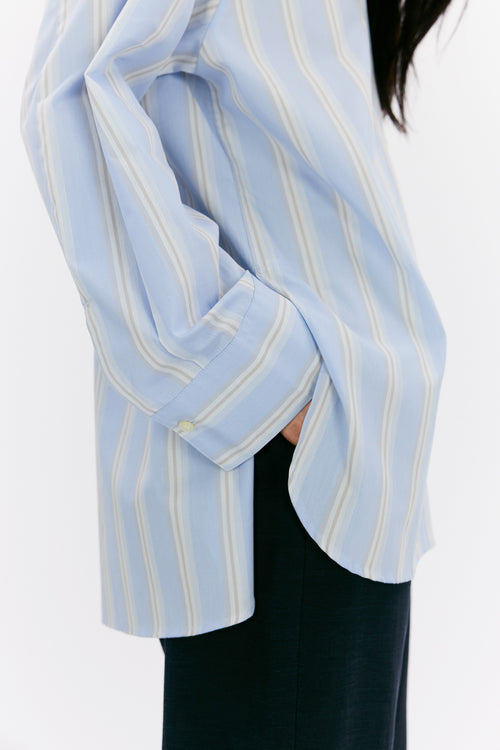 Noelle blue stripe