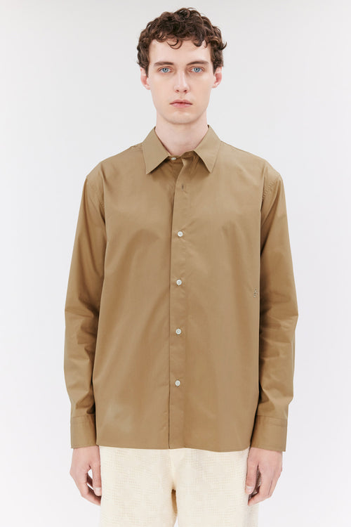 Ossian Poplin cocoa brown