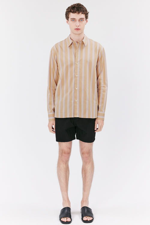 Ossian Poplin beige stripe