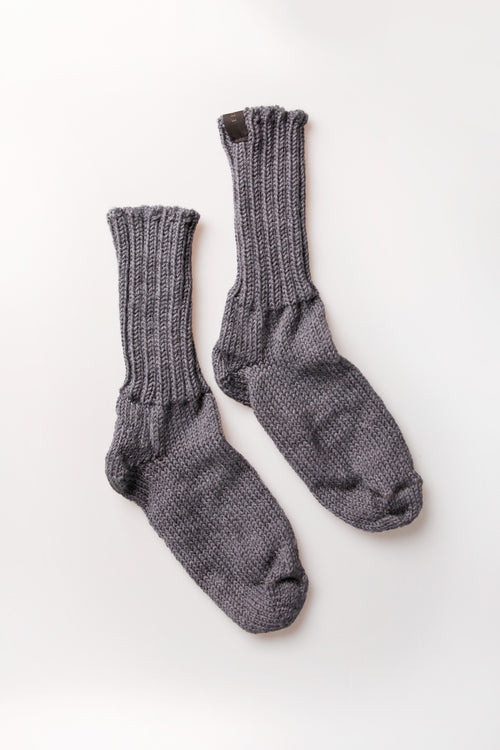 Raggsocka dark grey melange