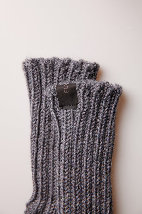 Raggsocka dark grey melange